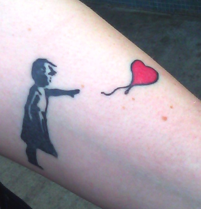 Hence my Banksy tattoo I went to Hell or High Water again and while Tony 