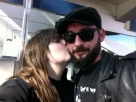 With my brother outside the Portland airport.
